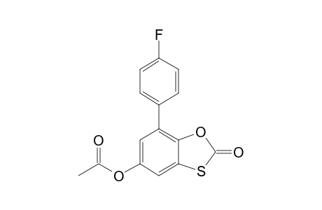 7-(4-Fluorophenyl)-5-hydroxy-1,3-benzoxathiol-2-one, o-acetyl