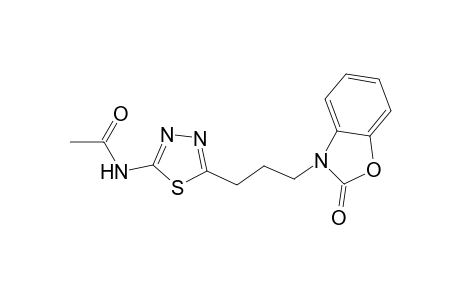 acetamide, N-[5-[3-(2-oxo-3(2H)-benzoxazolyl)propyl]-1,3,4-thiadiazol-2-yl]-