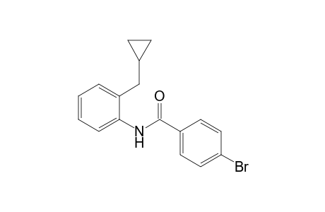 4-Bromo-N-[2-(cyclopropylmethyl)phenyl]benzamide