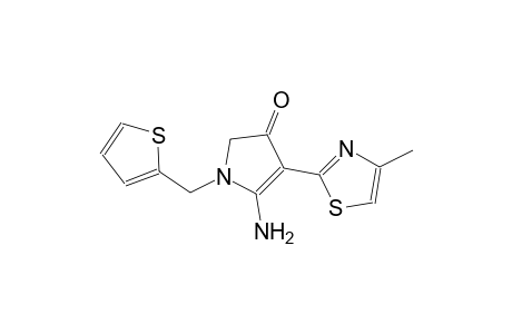 3H-pyrrol-3-one, 5-amino-1,2-dihydro-4-(4-methyl-2-thiazolyl)-1-(2-thienylmethyl)-