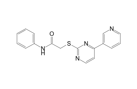 2-{[4-(3-pyridyl)-2-pyrimidinyl]thio}acetanilide