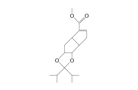 (1S)-cis, endo-2-Carbomethoxy-6,7-dihydroxy-cis-bicyclo(3.3.0)oct-2-ene diisopropyl ketal