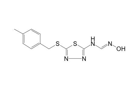 N-{5-[(p-methylbenzyl)thio]-1,3,4-thiadiazol-2-yl}formamidoxime