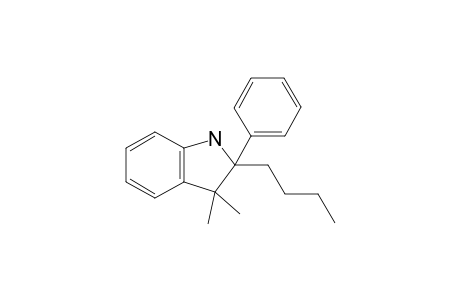 2-Butyl-3,3-dimethyl-2-phenyl-2,3-dihydro-1H-indole