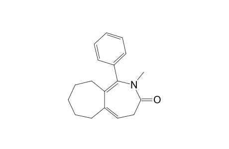 2-METHYL-1-PHENYL-4,6,7,8,9,10-HEXAHYDROCYCLOPENTA-[C]-AZEPIN-3-(2H)-ONE
