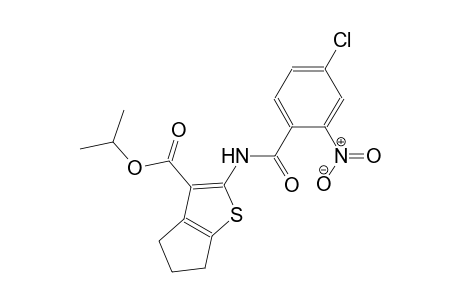 isopropyl 2-[(4-chloro-2-nitrobenzoyl)amino]-5,6-dihydro-4H-cyclopenta[b]thiophene-3-carboxylate