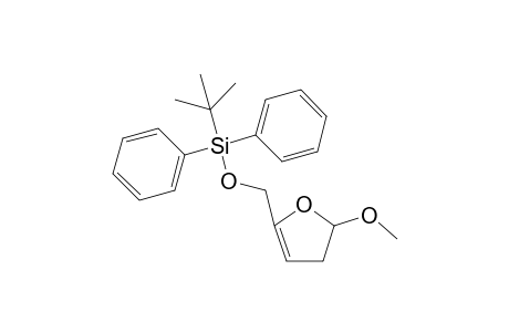 Methyl 2,3-dideoxy-5-O-( t-butyldiphenylsilyl)-D-erythro-pentafuranoside-3-ene