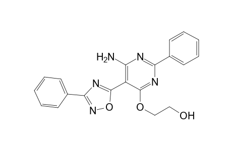 2-[6-amino-2-phenyl-5-(3-phenyl-1,2,4-oxadiazol-5-yl)pyrimidin-4-yl]oxyethanol