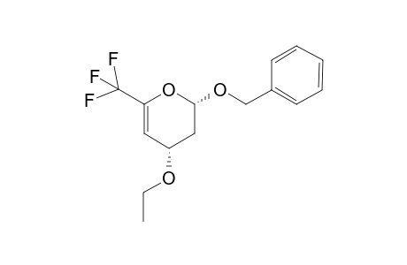 (cis)-2-Benzyloxy-4-ethoxy-6-(trifluoromethyl)-3,4-dihydro-2H-pyran