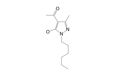 4-ACETYL-1-(N-HEXYL)-3-METHYLPYRAZOL-5-OL