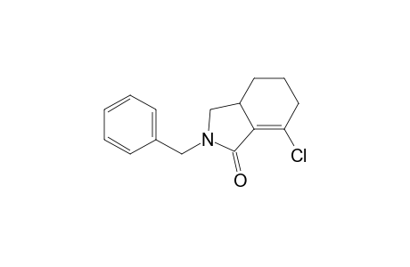 1H-Isoindol-1-one, 7-chloro-2,3,3a,4,5,6-hexahydro-2-(phenylmethyl)-, (.+-.)-