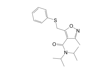 4-(N,N-Di-isopropylamido)-3-methyl-5-(phenylthiomethyl)isoxazole