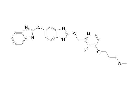 IMPURITY-8;5-[1H-BENZO-[D]-IMIDAZOL-2-YL-THIO]-2-[[4-(3-METHOXYPROPOXY)-3-METHYL-PYRIDIN-2-YL]-METHYLTHIO]-1H-BENZO-[D]-IMIDAZOLE