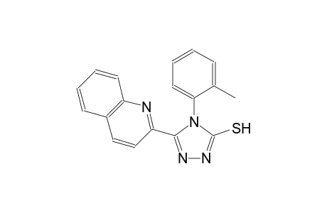 4-(2-methylphenyl)-5-(2-quinolinyl)-4H-1,2,4-triazole-3-thiol