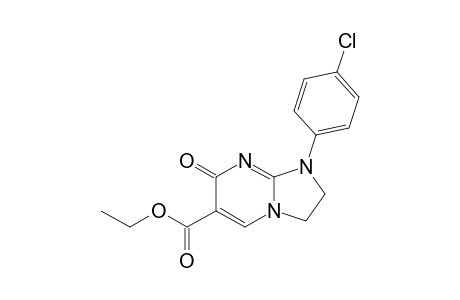 ETHYL-1-(4-CHLOROPHENYL)-7(1H)-OXO-2,3-DIHYDROIMIDAZO-[1,2-A]-PYRIMIDINE-6-CARBOXYLATE