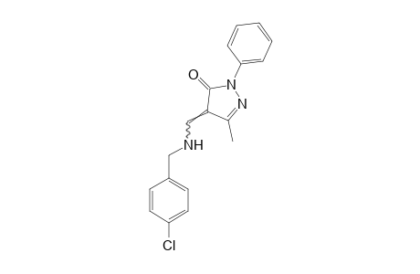 4-{[(p-Chlorobenzyl)amino]methylene}-3-methyl-1-phenyl-2-pyrazolin-5-one