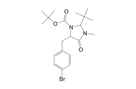 tert-Butyl 5-(4-bromobenzyl)-2-tert-butyl-3-methyl-4-oxo-1-imidazolidinecarboxylate