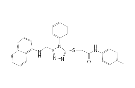 N-(4-methylphenyl)-2-({5-[(1-naphthylamino)methyl]-4-phenyl-4H-1,2,4-triazol-3-yl}sulfanyl)acetamide