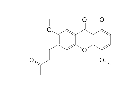 1-HYDROXY-4,7-DIMETHOXY-6-(3-OXOBUTYL)-9H-XANTHEN-9-ONE