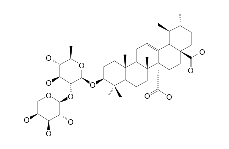 ZYCOPHYLOSIDE-A;3-O-[ALPHA-L-ARABINOPYRANOSYL-(1->2)-BETA-D-QUINOVOPYRANOSYL]-QUINOVIC-ACID