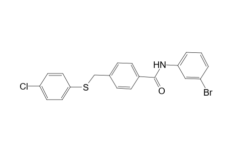 benzamide, N-(3-bromophenyl)-4-[[(4-chlorophenyl)thio]methyl]-