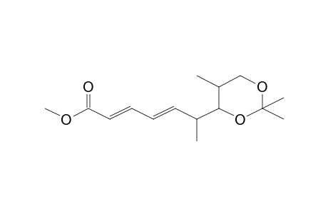6-(2,2,5-Trimethyl-[1,3]dioxan-4-yl)-hepta-2,4-dienoic acid, methyl ester
