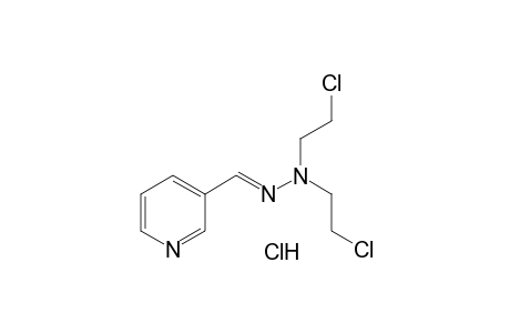 NICOTINALDEHYDE, BIS/2-CHLORO- ETHYL/HYDRAZONE, HYDROCHLORIDE