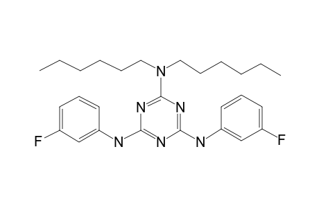 1,3,5-Triazine-2,4,6-triamine, N',N''-bis(3-fluorophenyl)-N,N-dihexyl-