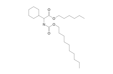 Glycine, 2-cyclohexyl-N-decyloxycarbonyl-, hexyl ester