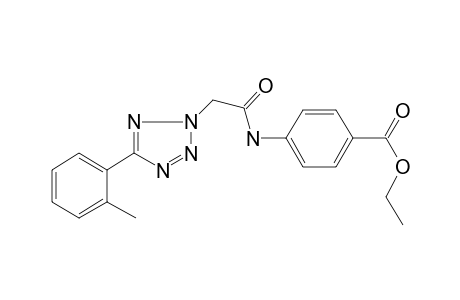 4-[2-(5-o-Tolyl-tetrazol-2-yl)-acetylamino]-benzoic acid ethyl ester