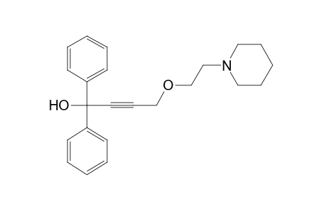 alpha-[3-(2-piperidinoethoxy)-1-propynyl]benzhydrol