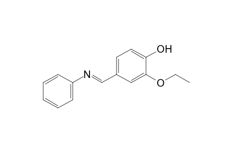 2-ethoxy-4-(N-phenylformimidoyl)phenol