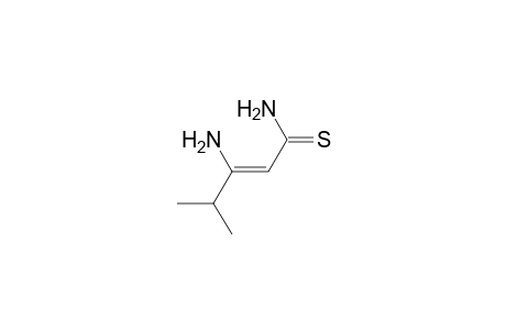 3-Amino-4-methyl-2-thiopentenoic acid, amide