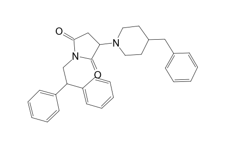 1-(2,2-diphenylethyl)-3-[4-(phenylmethyl)-1-piperidinyl]pyrrolidine-2,5-dione