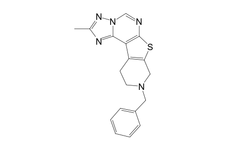 8-BENZYL-2-METHYL-7,8,9,10-TETRAHYDROPYRIDO-[4',3':4,5]-THIENO-[3,2-E]-[1,2,4]-TRIAZOLO-[2,3-C]-PYRIMIDINE