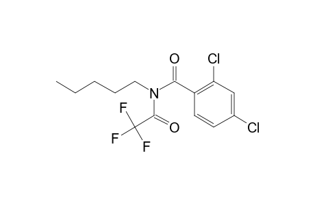 2,4-Dichloro-N-pentylbenzamide, N-trifluoroacetyl-