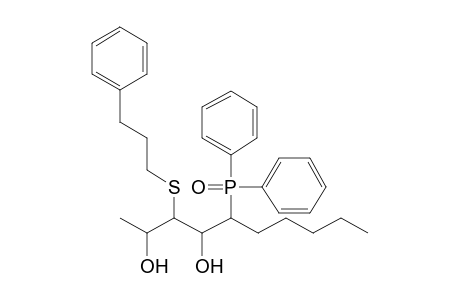 5-Diphenylphosphinoyl-3-(3-phenylpropylsulfanyl)decan-2,4-diol diastereoisomer