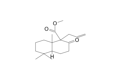 1-NAPHTALENECARBOXYLIC ACID, DECAHYDRO-5,5,8a-TRIMETHYL-2-OXO-1-(2-PROPENYL)- METHYL ESTER,