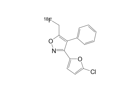 5-([18F]Fluoromethyl)-3-(5-chlorofuran-2-yl)-4-phenylisoxazole