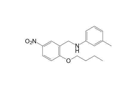 2-butoxy-5-nitro-N-m-tolylbenzylamine