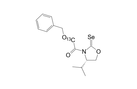 4-(S)-(-)-(1-METHYLETHYL)-3-[(PHENYLMETHOXY)-[2-(13)-C]-ACETYL]-[2-(13)-C]-OXAZOLIDINE-[(77)-SE]-SELONE