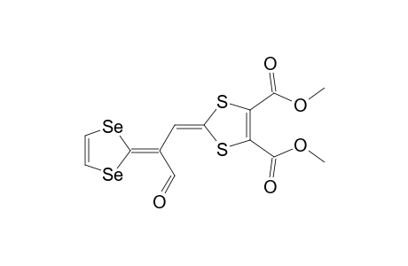 3-(4,5-Dicarbomethoxy-1,3-dithiol-2-ylidene)-2-(1,3-diselenolidene)propan-1-al