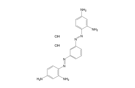 4-((E)-{3-[(E)-(2,4-Diaminophenyl)diazenyl]phenyl}diazenyl)-1,3-benzenediamine, dihydrochloride