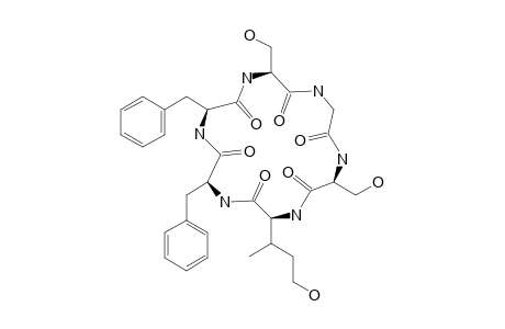 STELLARIN-C;CYClO-(GLY-SER-HOILE-PHE-PHE-SER)