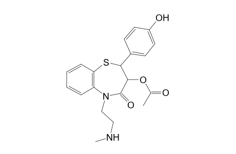 Diltiazem-M (O-demethyl-N-demethyl-) MS2