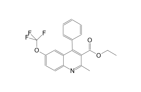 3-quinolinecarboxylic acid, 2-methyl-4-phenyl-6-(trifluoromethoxy)-, ethyl ester