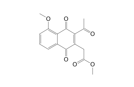 METHYL-(3-ACETYL-5-METHOXY-NAPHTHALEN-1,4-DION-2-YL)-ACETATE