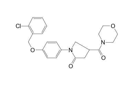 1-[4-(2-chlorobenzyl)oxyphenyl]-4-(morpholine-4-carbonyl)-2-pyrrolidone