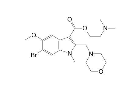 2-(dimethylamino)ethyl 6-bromo-5-methoxy-1-methyl-2-(morpholin-4-ylmethyl)-1H-indole-3-carboxylate