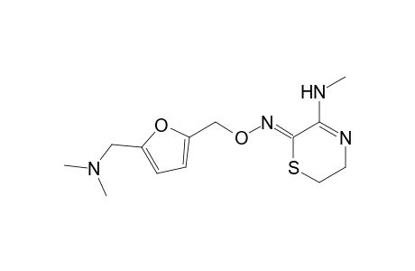 2H-1,4-Thiazin-2-one, 5,6-dihydro-3-(methylamino)-, O-[[5-[(dimethylamino)methyl]-2-furanyl]methyl]oxime